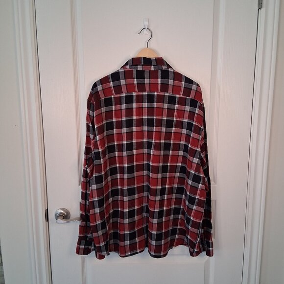 Wrangler Pearl Snap Plaid Flannel Shirt Men's Size 3XL Colorful Cowboy - Picture 3 of 4